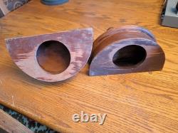 Pair Antique Rare Craftsman Wall Sconce Butler Style 174 Lantern Candle Holder