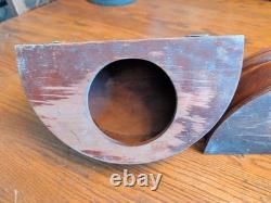 Pair Antique Rare Craftsman Wall Sconce Butler Style 174 Lantern Candle Holder