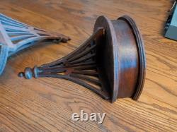 Pair Antique Rare Craftsman Wall Sconce Butler Style 174 Lantern Candle Holder