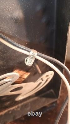 Pair Mid Century Large Italian Wall Lanterns, Sconces, with Amber Glass