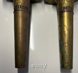 Pair Of Antique Stagecoach/Carriage /Buggy Oil Lanterns Lamps Extra Large 28