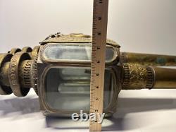 Pair Of Antique Stagecoach/Carriage /Buggy Oil Lanterns Lamps Extra Large 28