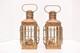 Pair of Brass Vintage Cargo Lanterns Ships Nautical Oil Lamp SET 2 Maritime 11