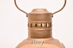 Pair of Brass Vintage Cargo Lanterns Ships Nautical Oil Lamp SET 2 Maritime 11