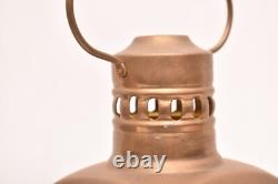 Pair of Brass Vintage Cargo Lanterns Ships Nautical Oil Lamp SET 2 Maritime 11