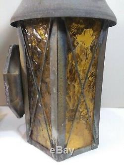 Pair of Vintage 1960s-70s Era Exterior Gothic Wall Lantern Light Fixtures