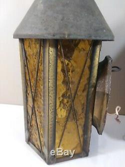 Pair of Vintage 1960s-70s Era Exterior Gothic Wall Lantern Light Fixtures