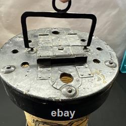 Paper Lantern Chochin Vintage Antique Japanese Modern, Paper, Metal, Wood