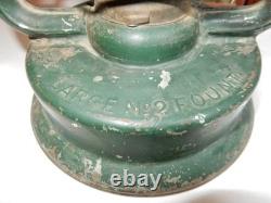 Paull's Leader Large No. 2 Font Lantern Vintage Antique with Red Globe