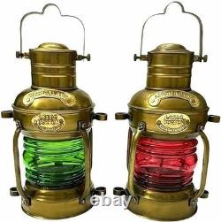 Pcs of 2 Brass Minor Oil Lamp Antique Nautical Ship Lantern Maritime Boat Light