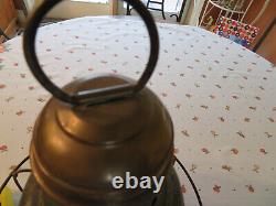 Perkins Marine Lantern Red #8 Globe Mast Antique Nautical Lantern