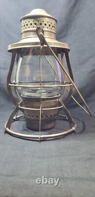 Perkins Perko Brass Lantern Clear Unmarked Globe