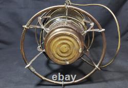 Perkins Perko Brass Lantern Clear Unmarked Globe