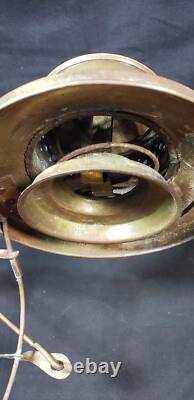 Perkins Perko Brass Lantern Clear Unmarked Globe
