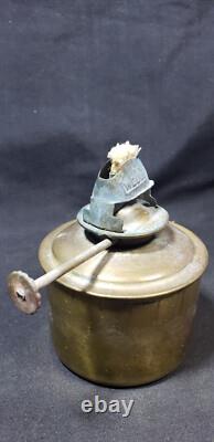 Perkins Perko Brass Lantern Clear Unmarked Globe