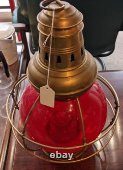 Perkins marine lantern Red 8 Globe Antique Lantern