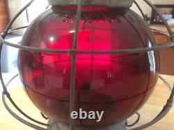 Perkins marine lantern Red 8 Globe Mast Antique Lantern