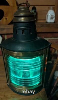 Perko Marine Navigational Light Green Vintage