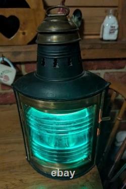 Perko Marine Navigational Light Green Vintage