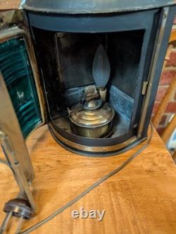 Perko Marine Navigational Light Green Vintage