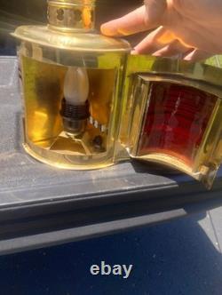 Port & Starboard Lanterns, Antique Brass Finish, Nautical Lamps, Ship Lights