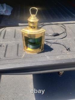 Port & Starboard Lanterns, Antique Brass Finish, Nautical Lamps, Ship Lights