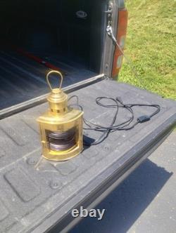 Port & Starboard Lanterns, Antique Brass Finish, Nautical Lamps, Ship Lights