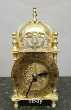 Quality Mechanical Smiths Brass Lantern Style Clock