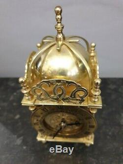 Quality Mechanical Smiths Brass Lantern Style Clock