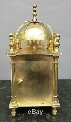 Quality Mechanical Smiths Brass Lantern Style Clock