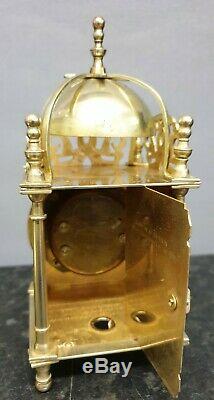 Quality Mechanical Smiths Brass Lantern Style Clock