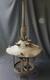 RARE Antique Industrial Gas Arc Lamp Frame 1890s Hanging Depot Lantern Steampunk
