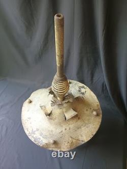 RARE Antique Industrial Gas Arc Lamp Frame 1890s Hanging Depot Lantern Steampunk