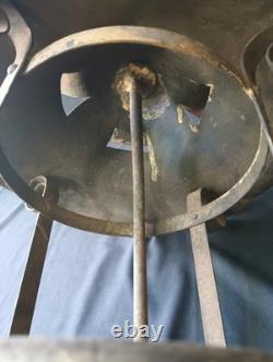 RARE Antique Industrial Gas Arc Lamp Frame 1890s Hanging Depot Lantern Steampunk