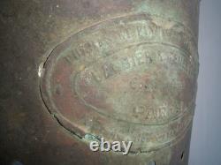 RARE Antique Maritime French Lantern Barbier & Fenestre Paris Inc. Copper RARE Antique Maritime French Lantern Barbier & Fenestre Paris Inc. Copper