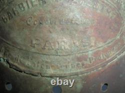 RARE Antique Maritime French Lantern Barbier & Fenestre Paris Inc. Copper