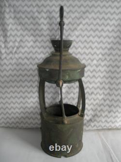 RARE Antique Maritime French Lantern Barbier & Fenestre Paris Inc. Copper