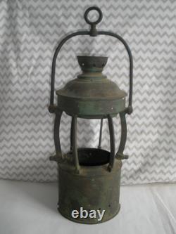 RARE Antique Maritime French Lantern Barbier & Fenestre Paris Inc. Copper