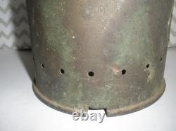 RARE Antique Maritime French Lantern Barbier & Fenestre Paris Inc. Copper RARE Antique Maritime French Lantern Barbier & Fenestre Paris Inc. Copper