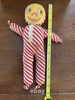 RARE Antique Vintage Halloween Rag doll Kat-A-Korner Toys USA Jack-o-lantern