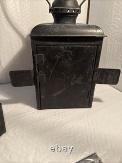 RARE Antique Vintage Ship Bow Light Lantern marine candle steampunk boat pier