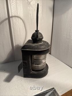 RARE Antique Vintage Ship Bow Light Lantern marine candle steampunk boat pier