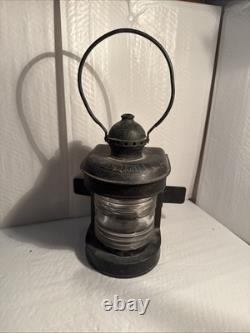 RARE Antique Vintage Ship Bow Light Lantern marine candle steampunk boat pier