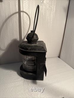 RARE Antique Vintage Ship Bow Light Lantern marine candle steampunk boat pier