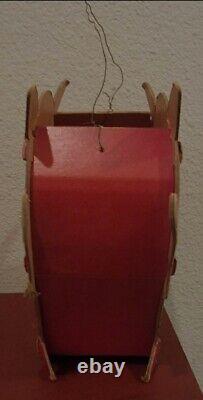 RARE Vintage Antique Halloween Devil Jack O Lantern Cardboard Candle Bucket