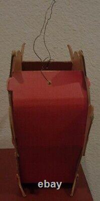 RARE Vintage Antique Halloween Devil Jack O Lantern Cardboard Candle Bucket
