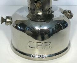 RARE Vintage Coleman CPR Lantern Model 247 dated 1-62 with caboose mounting bar