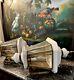 RARE set Of 2 LARGE Porcelain and Brass outdoor Lights Carriage lanterns ESTATE