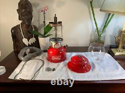 RED COLEMAN Model 200a LANTERN 2/68 Vintage Beautiful Shape RARE Made In USA