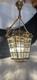 RESTORED Antique Vtg Arts & Crafts Deco Hall Light Pendant Hanging Porch Lantern